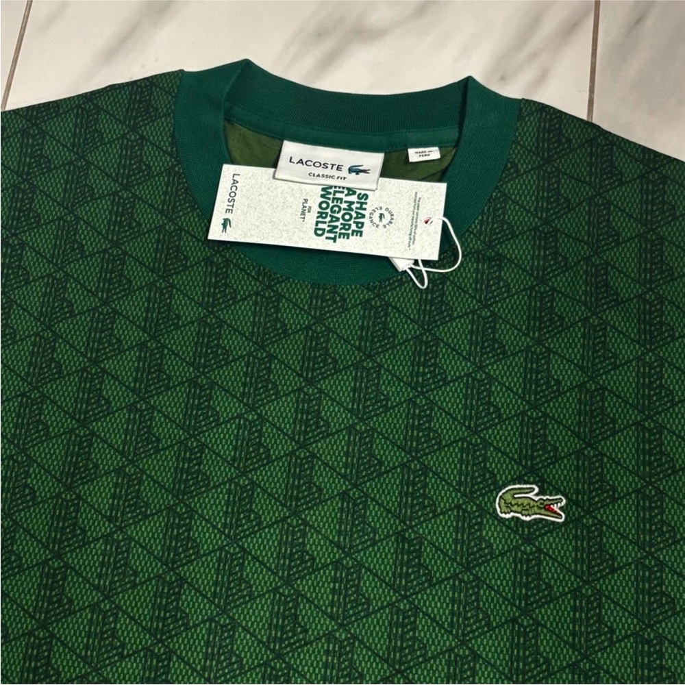 Men’s Lacoste Patterned T-Shirt - Picture 2 of 3